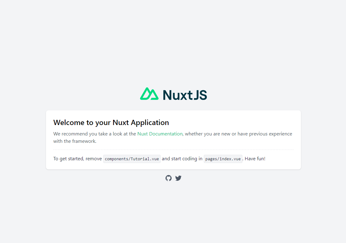 Nuxt Demo Home page