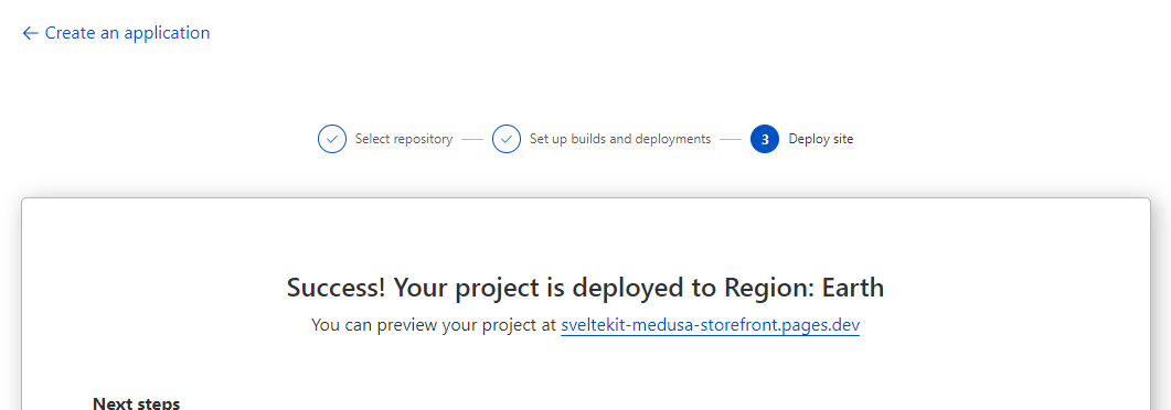 Cloudflare Page Storefront URL