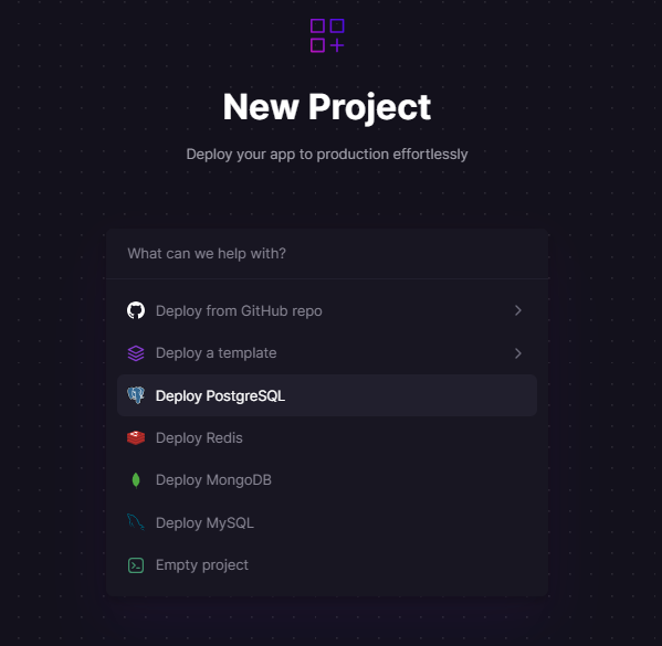 New PostgreSQL Railway