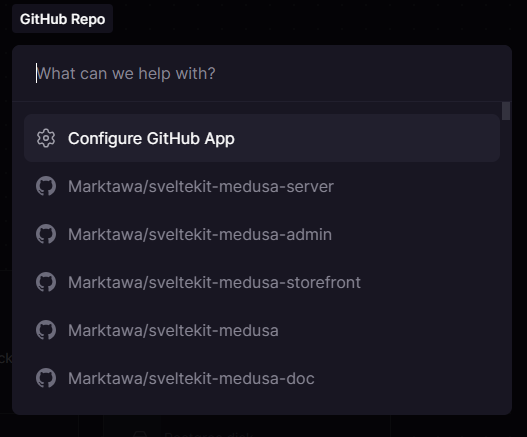 Add GitHub Repo to Railway Project
