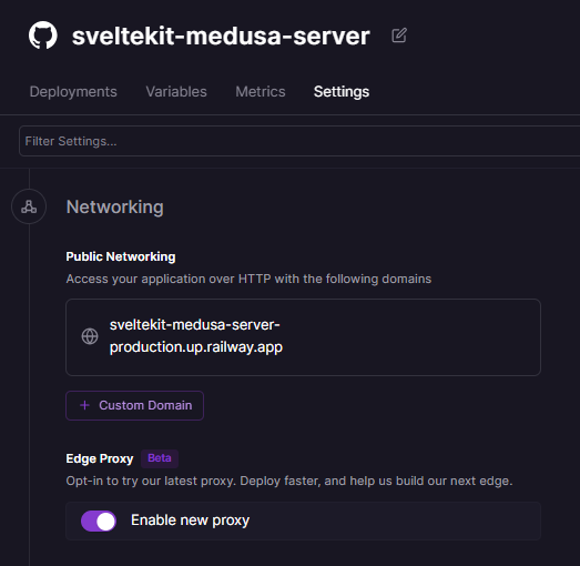 Add Domain Name to Railway Project