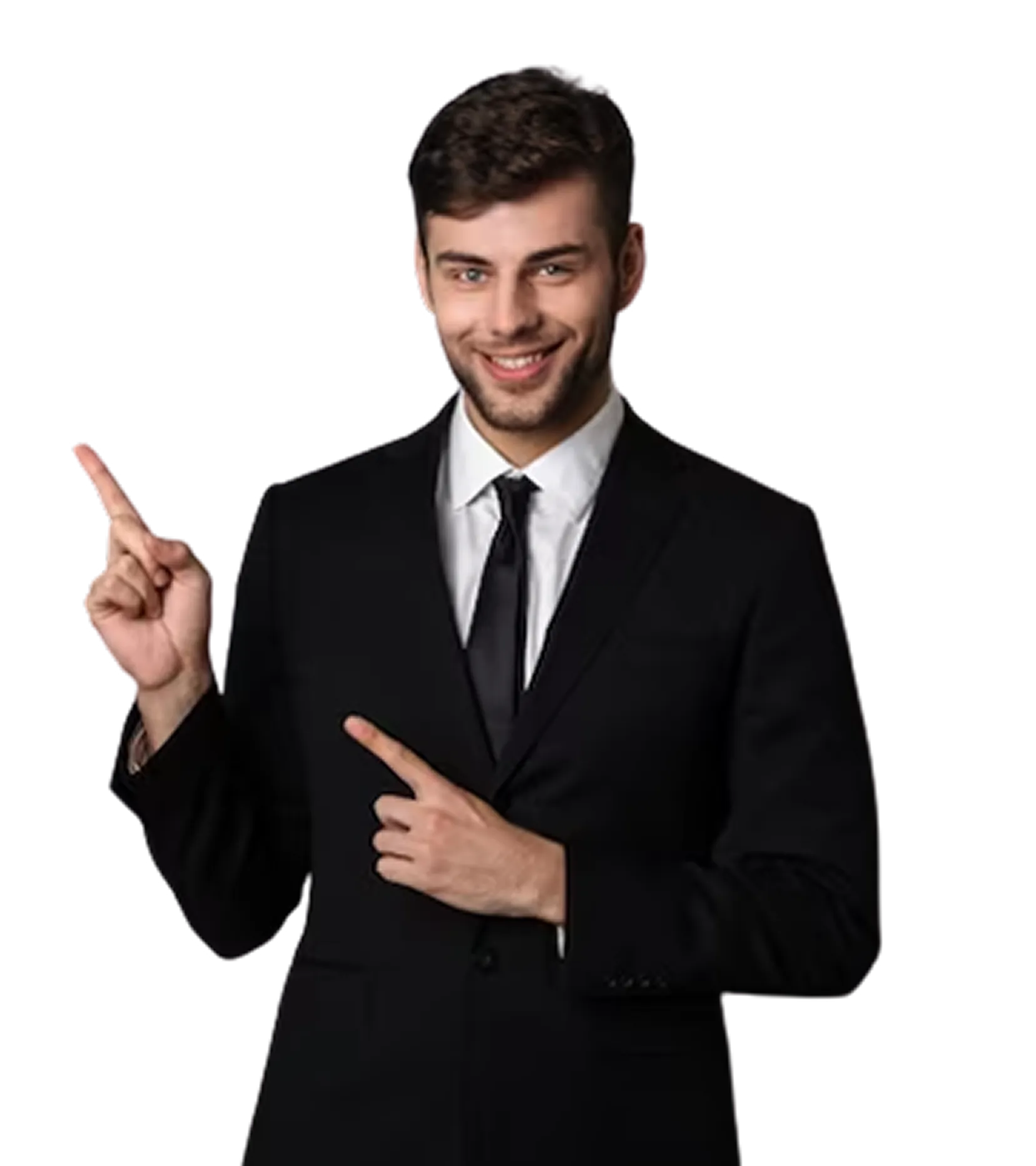 Person pointing