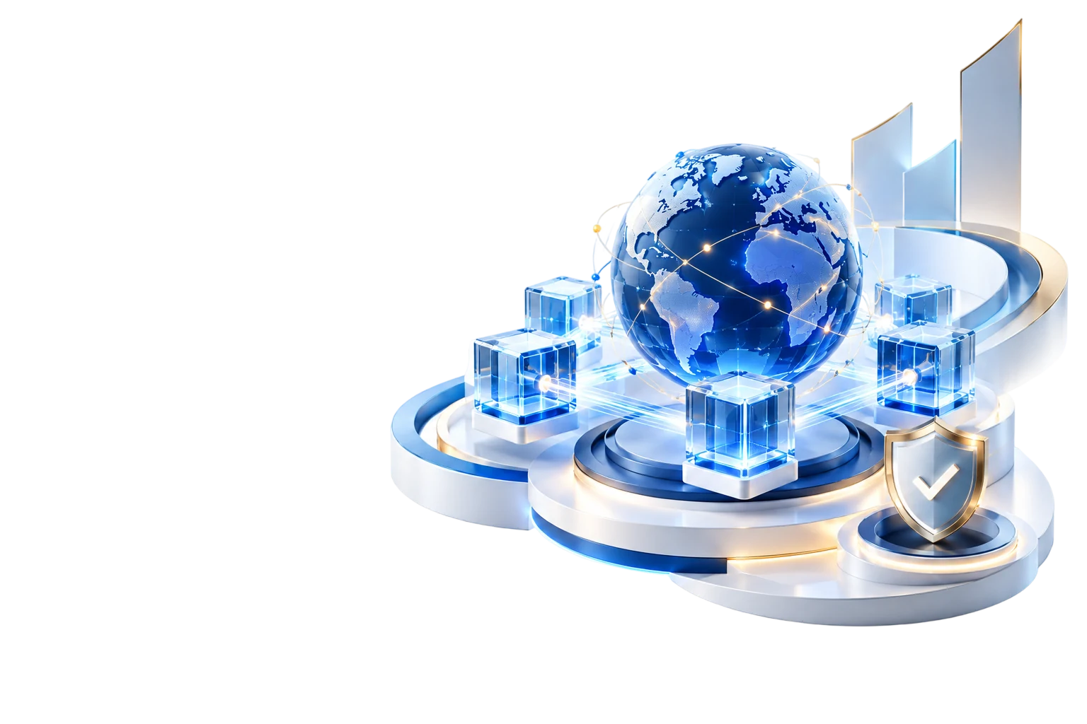 Global technology network with security and growth