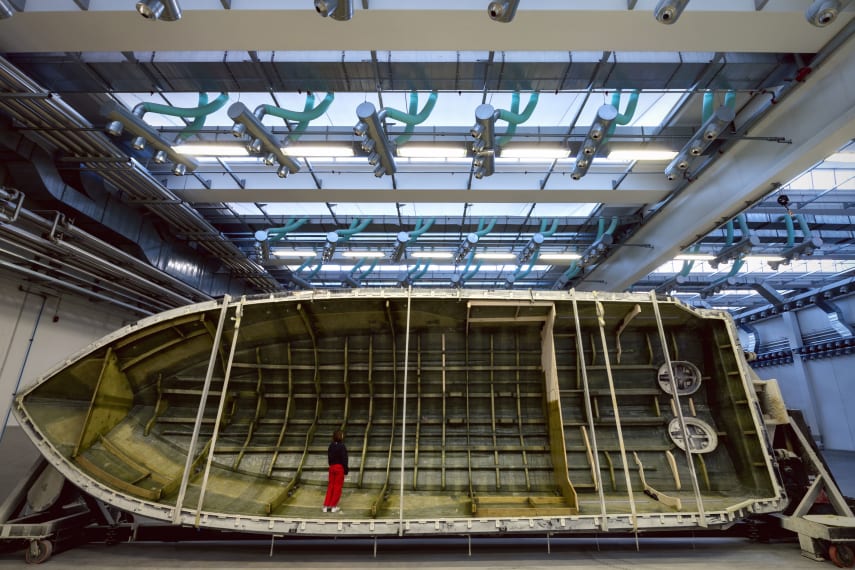 Foto dei processi produttivi e degli stabilimenti Cranchi Yachts