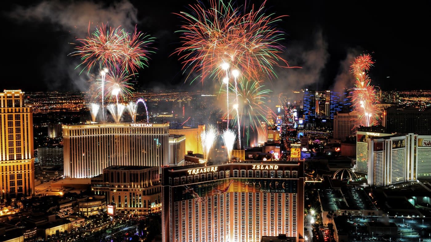 New Years Eve Celebration on Las Vegas Strip