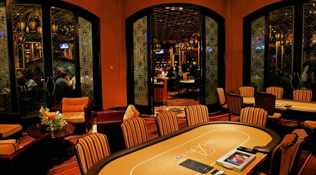 Poker room at Bellagio