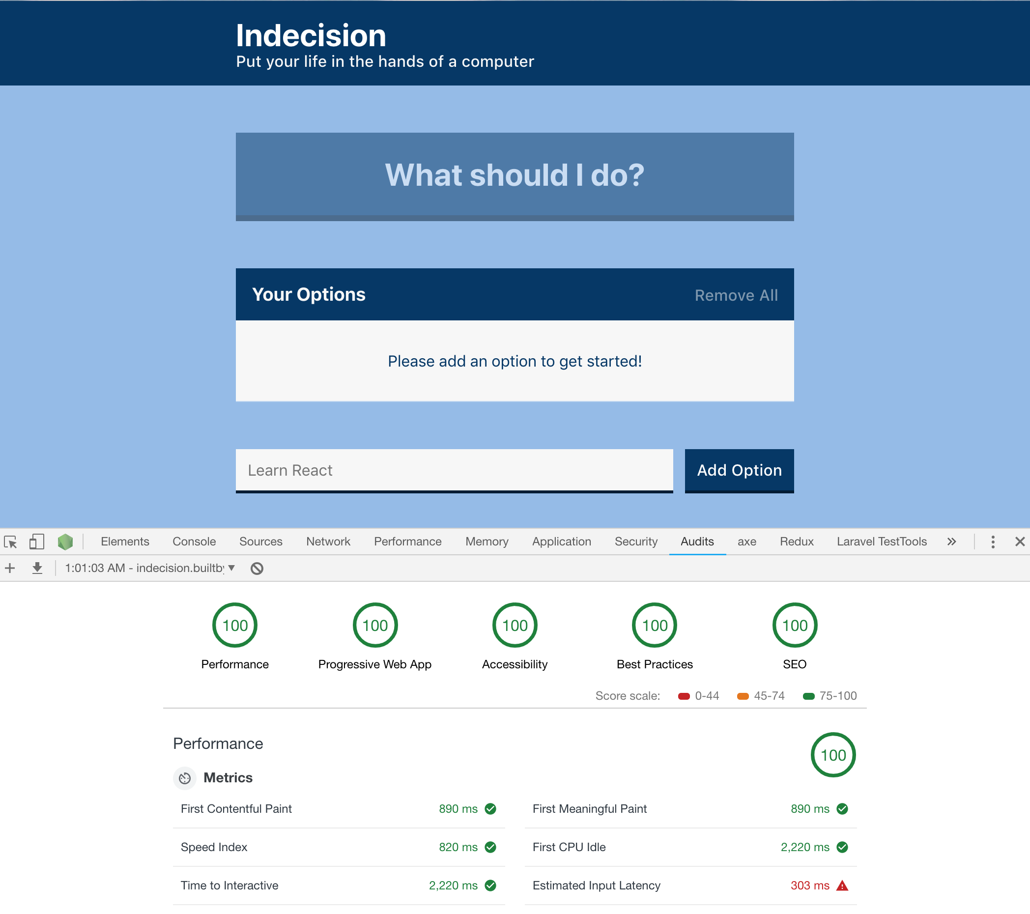 Indecision App