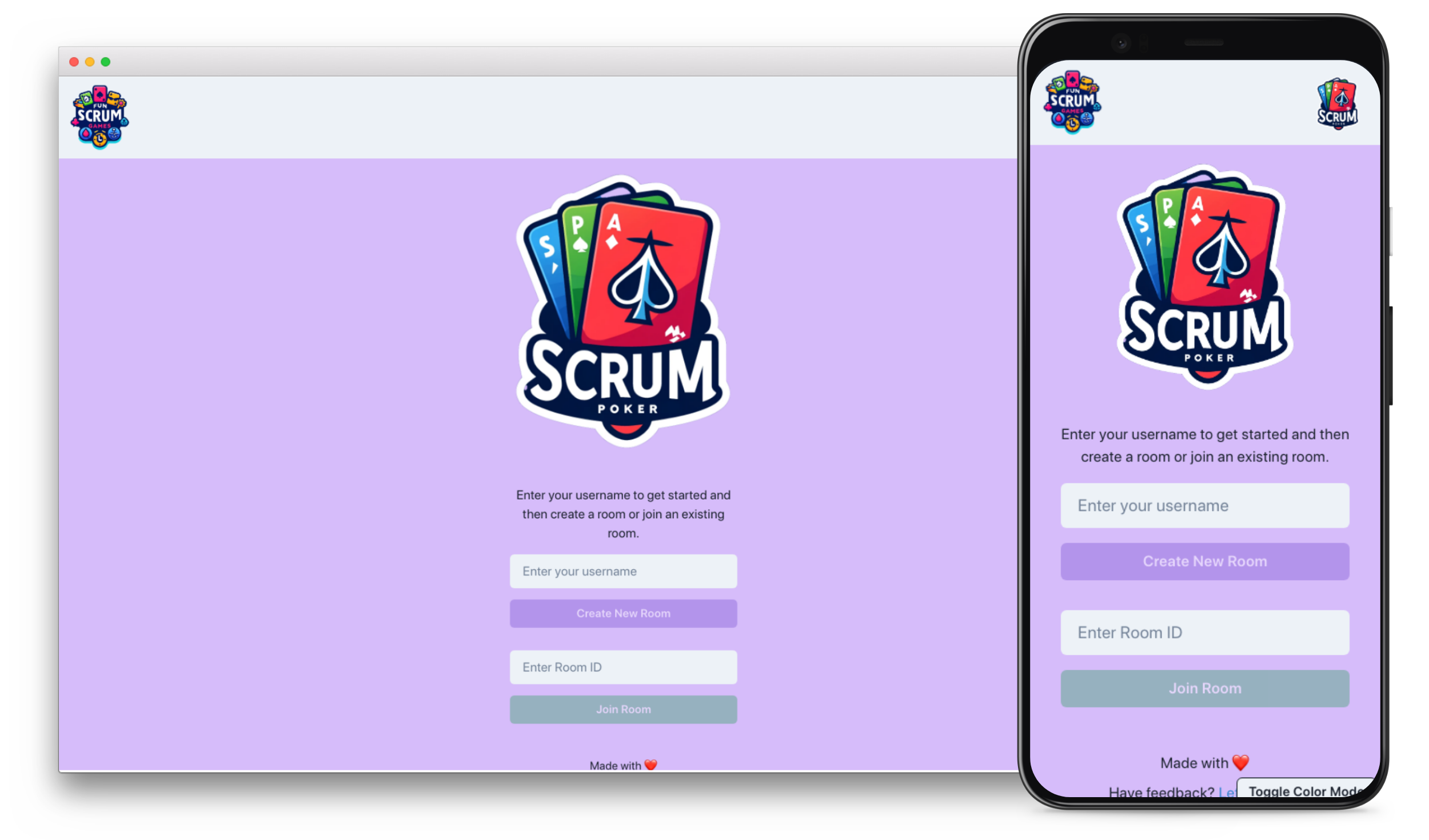 Website mockup