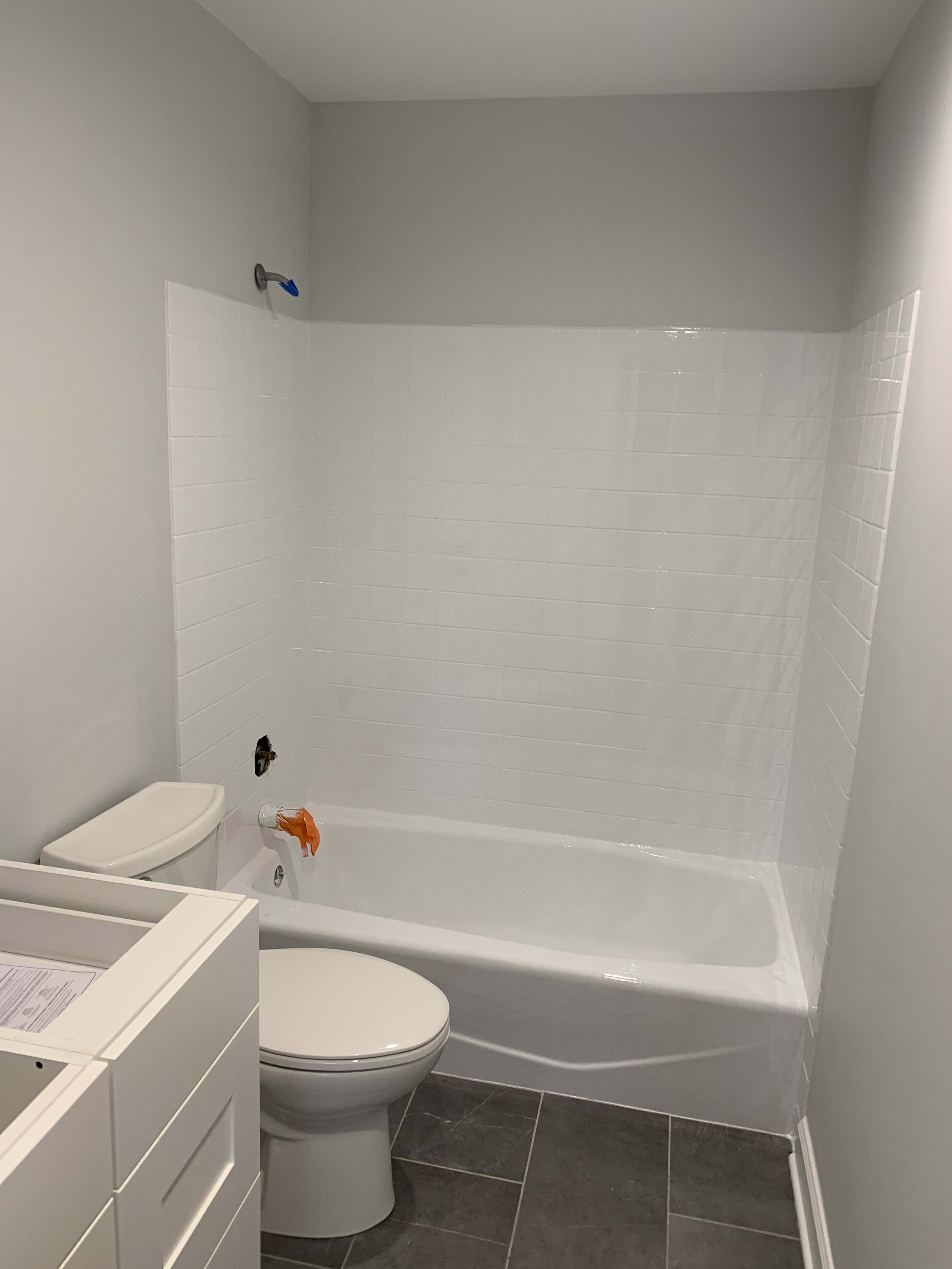 Incredible shower and tub after thermoglaze refinishing