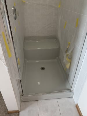 Shower after thermoglazing