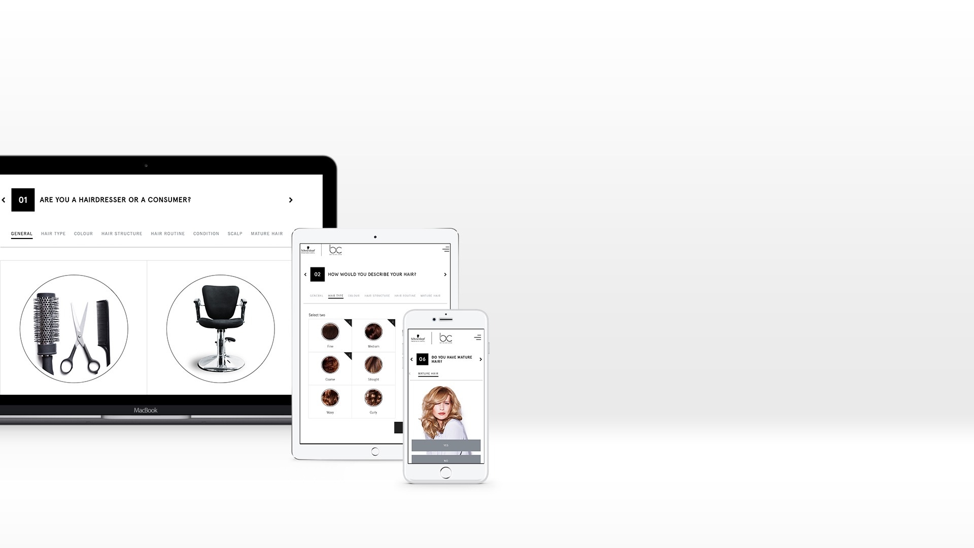 hair expert multiple device development