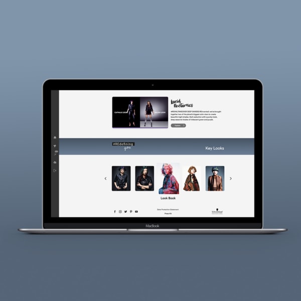 Essential Looks Trend Report Web Application on macbook