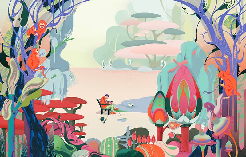 Illustration project by Haley Jiang