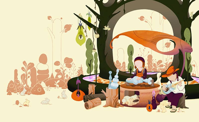 Illustration project by Haley Jiang