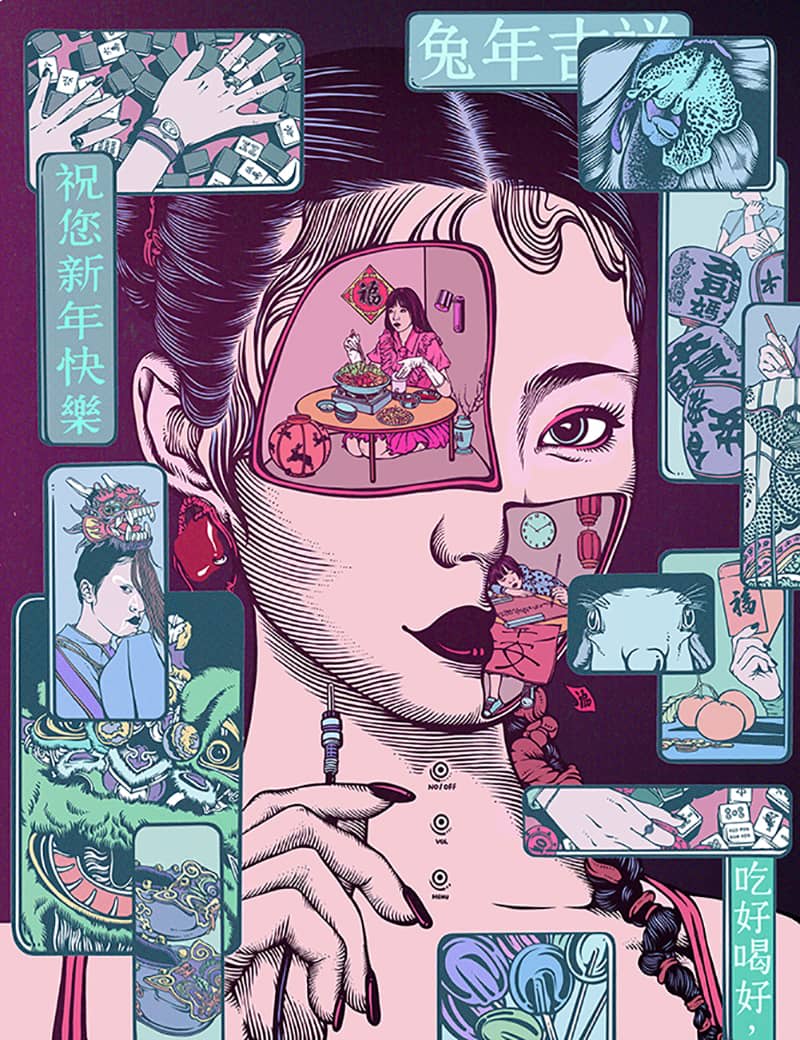 Illustration project by Zhiyu You 