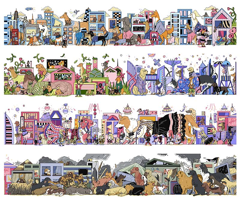 Illustration project by Zhiwen Tang 