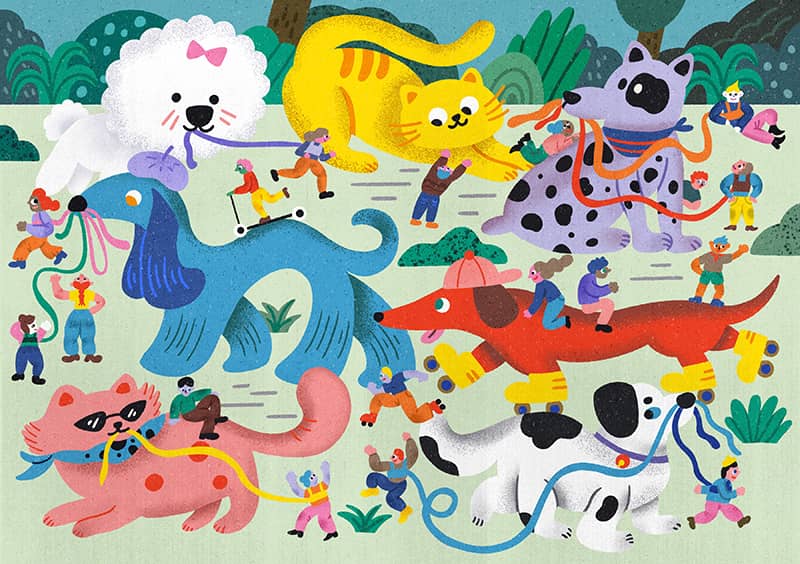 Illustration project by Wenqing Gu