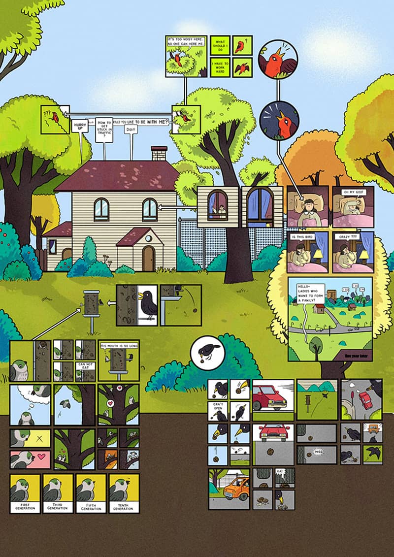 Illustration project by Yuzhe Gao