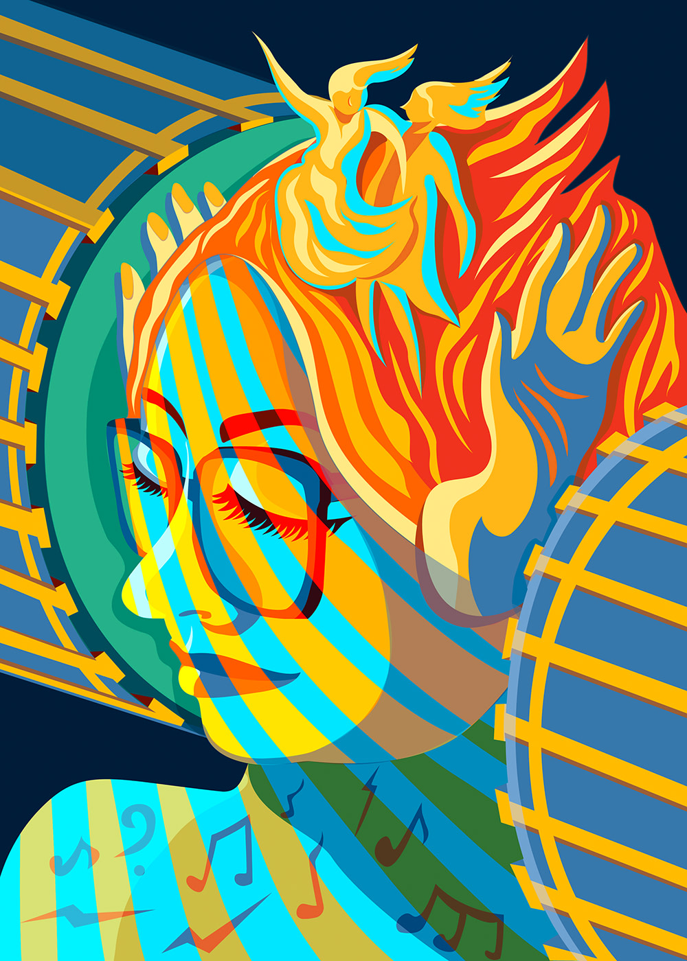 Illustration project by Yue Li