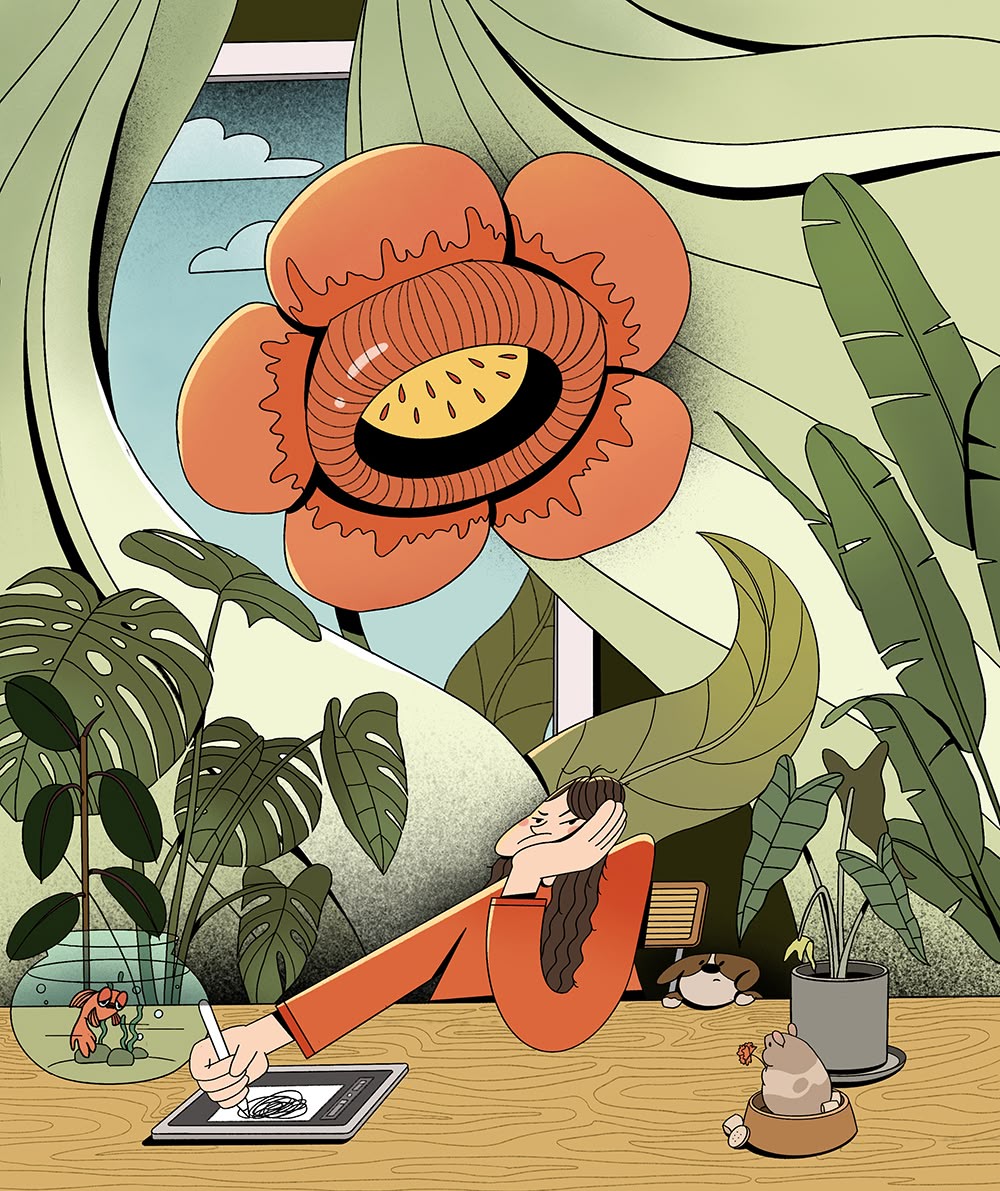 Illustration project by Xiaojie Yang