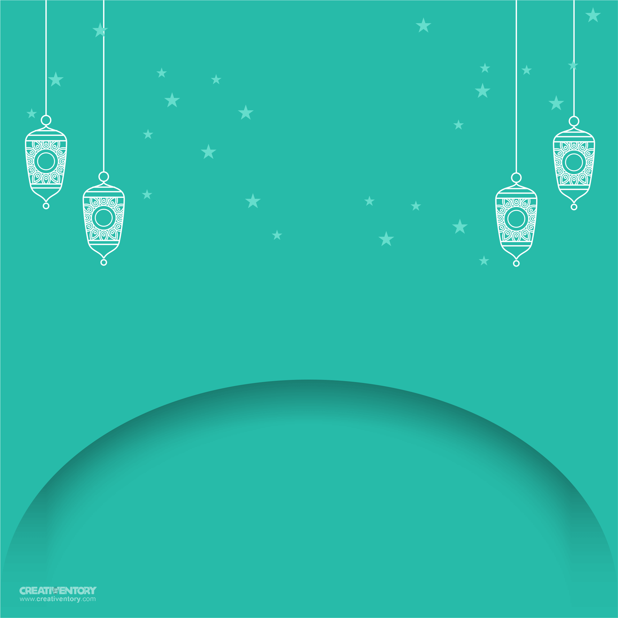 Background Maulid Nabi Hijau