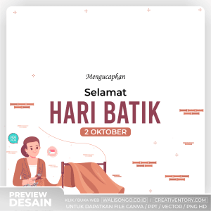 Background Hari Batik Simple