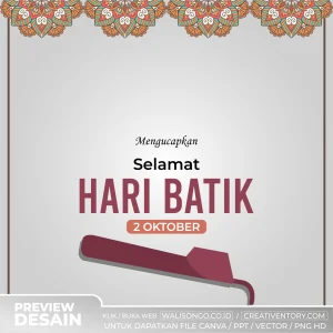 Background Hari Batik Nasional Canting