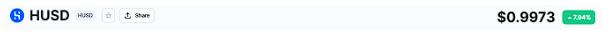 HUSD depeg