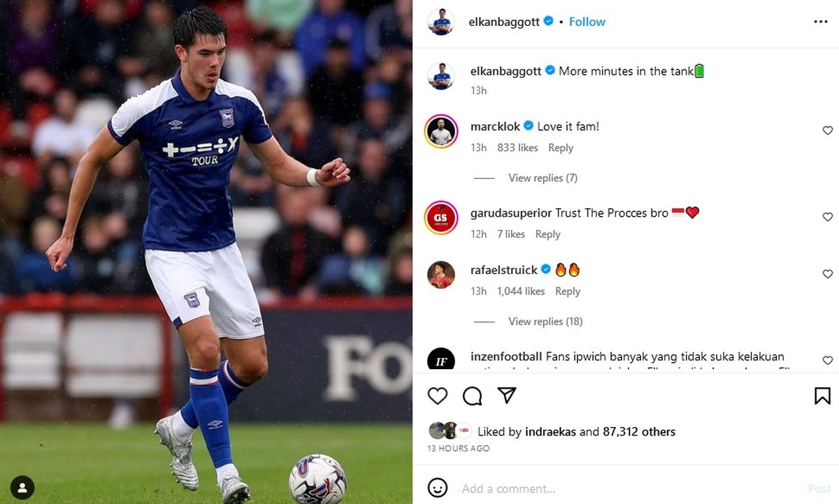 Bek Timnas Indonesia Elkan Baggott Disebut Lebih Hebat dari Harry Maguire hingga Disindir dan Dibela Suporter Ipswich Town