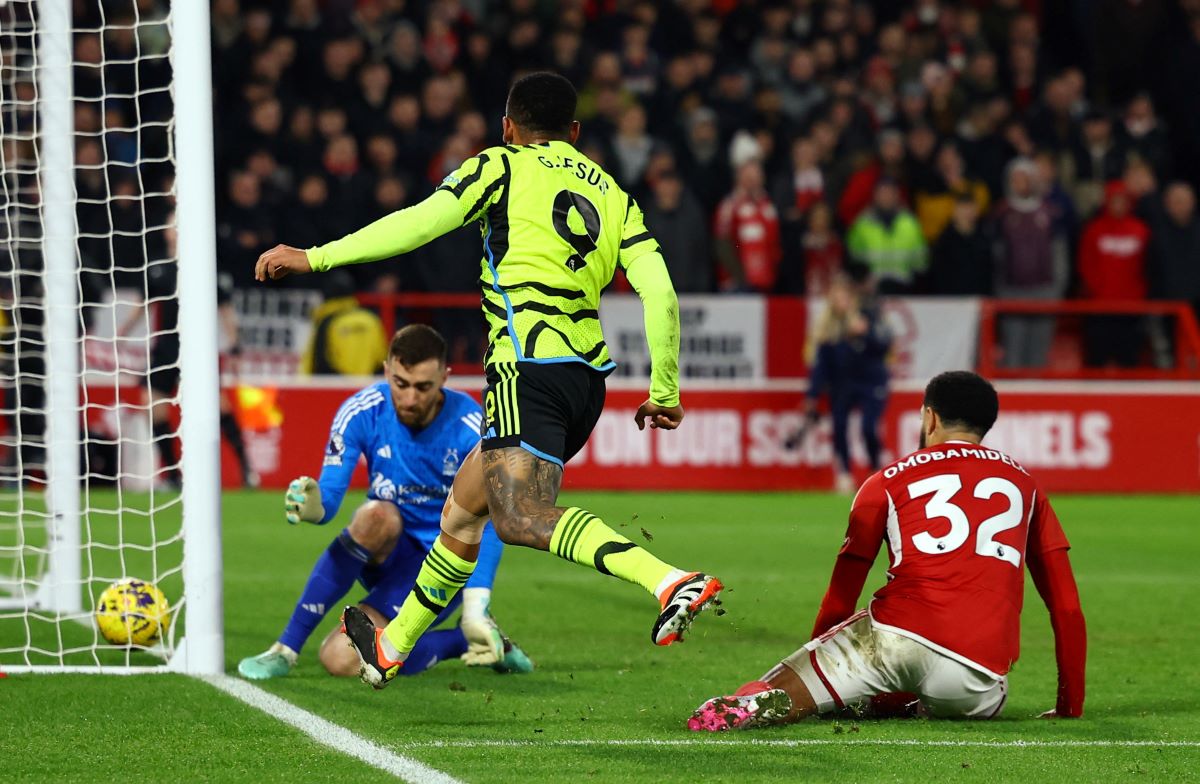 Cetak Gol Sulit saat Arsenal Menang 2-1 atas Nottingham Forest, Gabriel Jesus: Saya Telah Bekerja Keras!