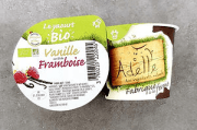 Yaourt Vanille sur lit Framboise BIO