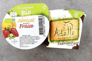 Yaourt Abricot sur lit Fraise BIO
