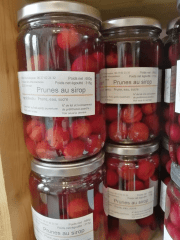 Prunes au sirop