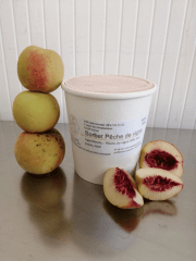 Sorbet pêche de vigne