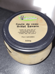 Sauté de veau au Brillat Savarin pour deux personnes (conserve)