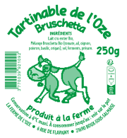 Tartinable de l'Oze bruschetta BIO