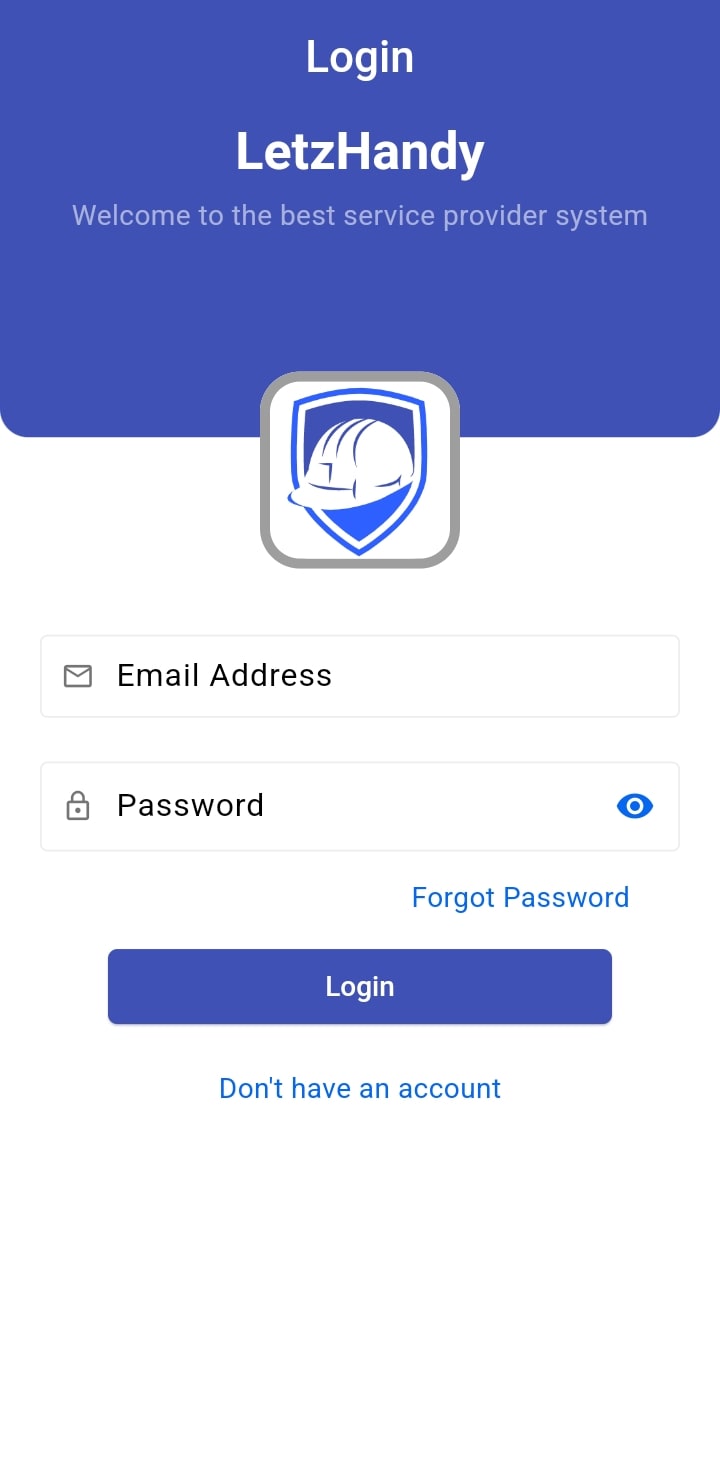 Login/Signup interface 2