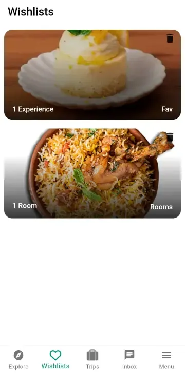 Wishlists interface 5