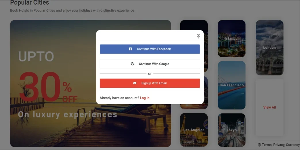 Multiple Login interface 2