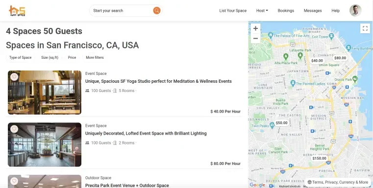 Interactive Maps interface 4