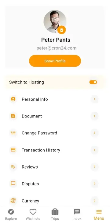 Profile Settings interface 6