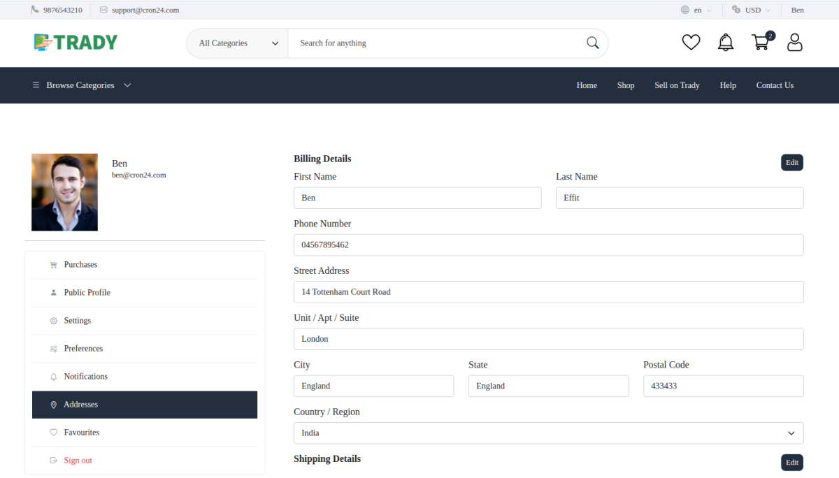 Order Tracking & Delivery interface 6