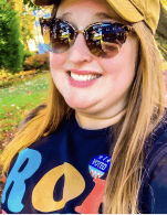Voter taking a selfie with their