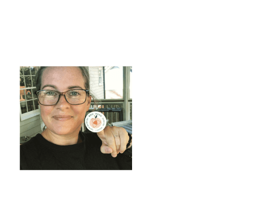 Voter taking a selfie with their