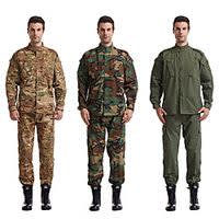 Men's Tactical Combat Shirt and Pants Hunting Shirt with Pants Velcro Outdoor Waterproof Ripstop Multi-Pockets Breathable Fall Spring Clothing Suit Cotton Hunting Military / Tactical Outdoor Jungle miniinthebox
