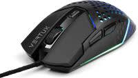 Vertux Katana Gaming Mouse Honeycomb Ventilated Design Wired Gaming Mouse Up to 6400 DPI Optical Sensor 6 Programmable Buttons Lightweight Black - Katana