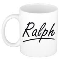Naam cadeau mok / beker Ralph met sierlijke letters 300 ml