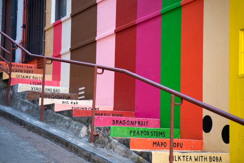 colorful stairs