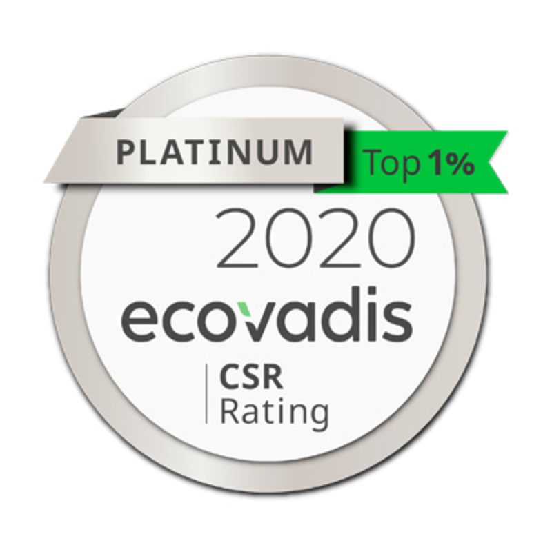 EcoVadis Platinum