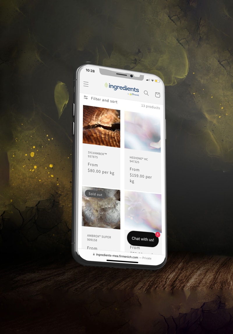 Ingredients e-commerce